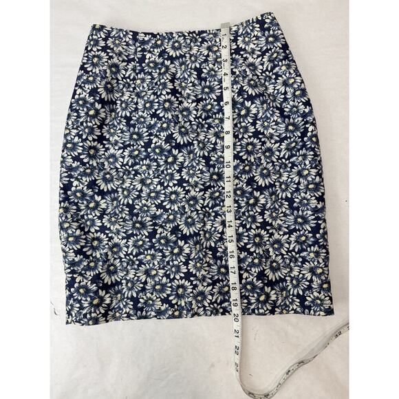 Vintage 90s Clifford & Wills Skirt Size 4 Timeless Neutral Floral Cottagecore - Picture 3 of 6